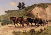 William Cruikshank Sand Wagon. USA oil painting artist